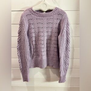 ADY P – Lilac Open-Knit Sweater (XL)